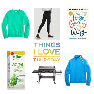 Things I Love Thursday: My Brand New Blackstone and Some Sweatshirts
